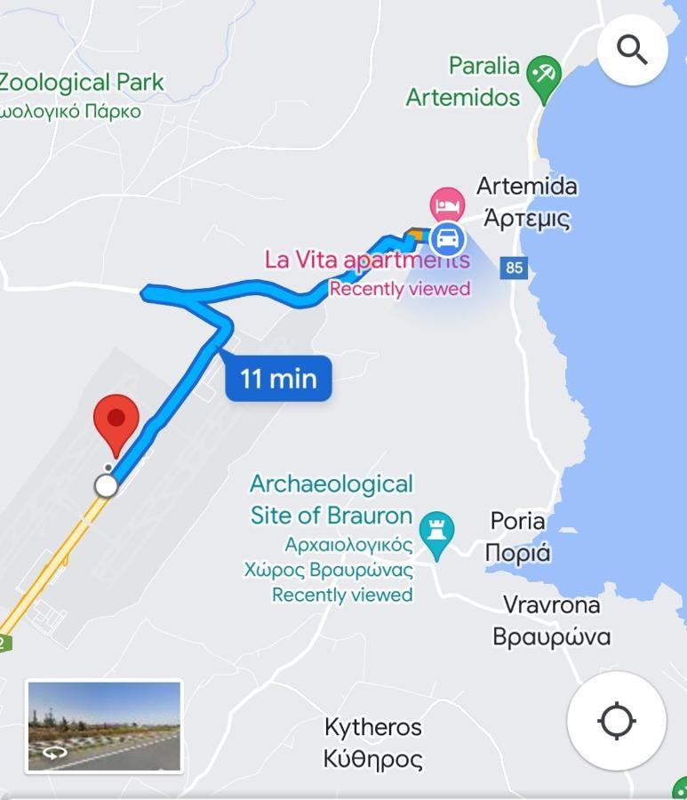 La Vita Apartments-Near Airport & Sea Αρτέμιδα Εξωτερικό φωτογραφία